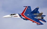 Sukhoi Su-27 Fighter Jet -red- white- blue-